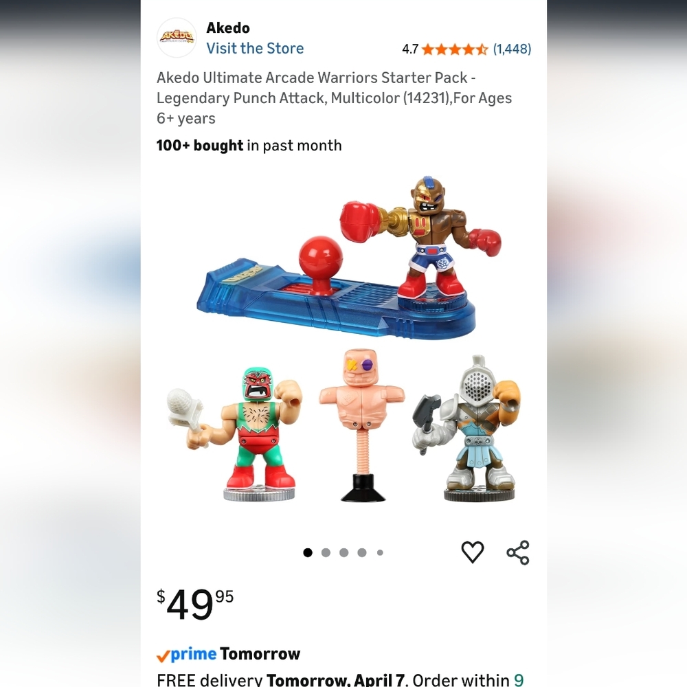 Ultimate Arcade Warriors Starter Pack - Red, Blue, Gold, Green, Silver